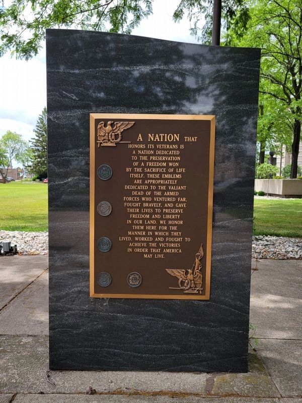 Saginaw County Veterans Memorial image. Click for full size.