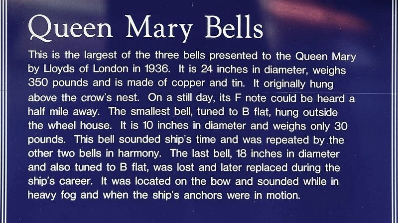 Queen Mary Bells image. Click for full size.