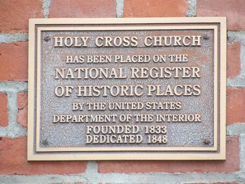 Holy Cross Church Marker image. Click for full size.