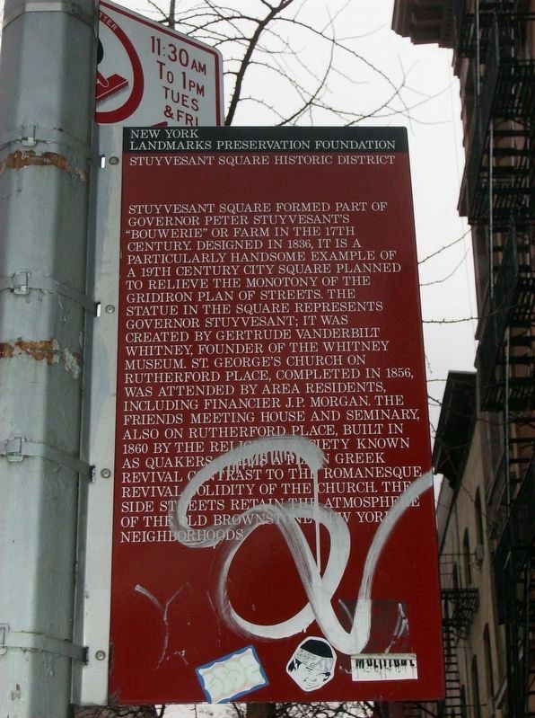 Stuyvesant Square Historic District Marker. Click for full size. Stuyvesant Square Historic District Marker image. Click for full size.