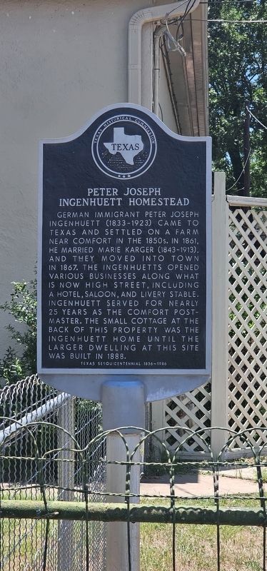 Hermann and Antoine Ingenhuett Homestead Marker. Click for full size. Hermann and Antoine Ingenhuett Homestead Marker image. Click for full size.