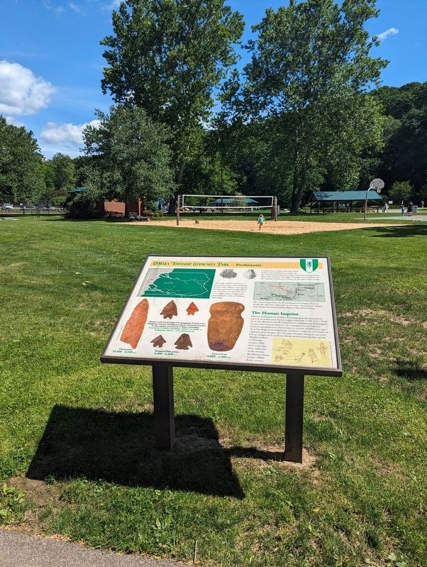 O'Hara Township Community Park - Prehistoric Marker. Click for full size. O'Hara Township Community Park - Prehistoric Marker image. Click for full size.
