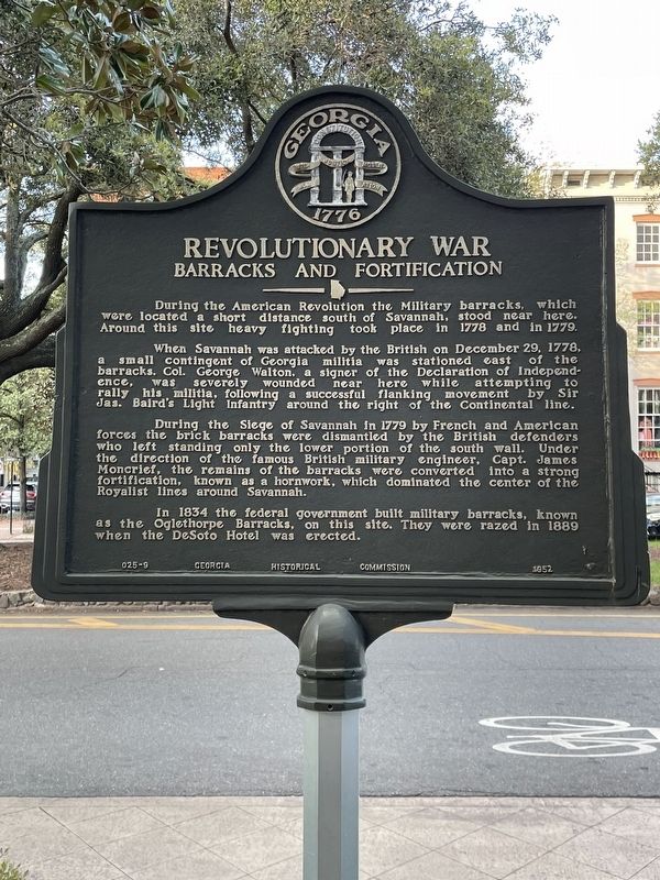 Revolutionary War Barracks and Fortifications Marker image. Click for full size.