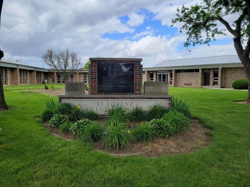 St. Lorenz Main Street Central School Marker image. Click for full size.