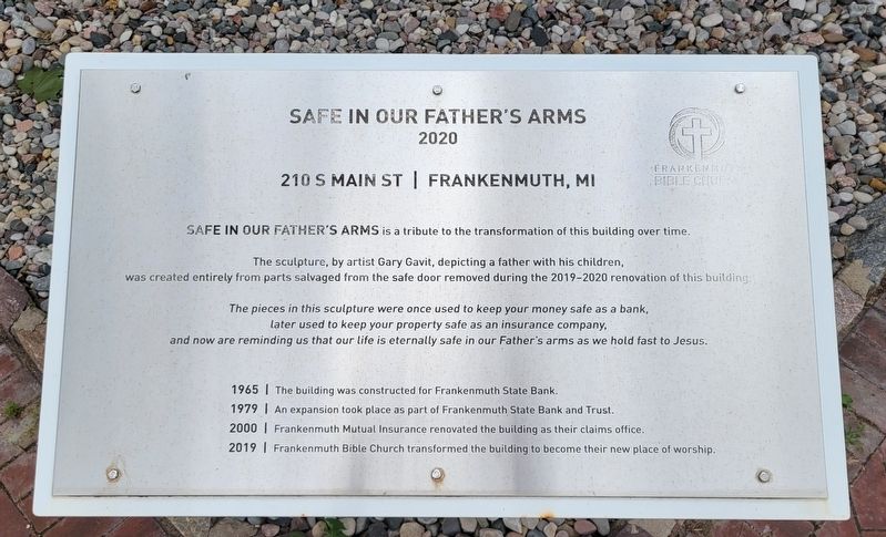 Safe in Our Father's Arms Marker. Click for full size. Safe in Our Father's Arms Marker image. Click for full size.