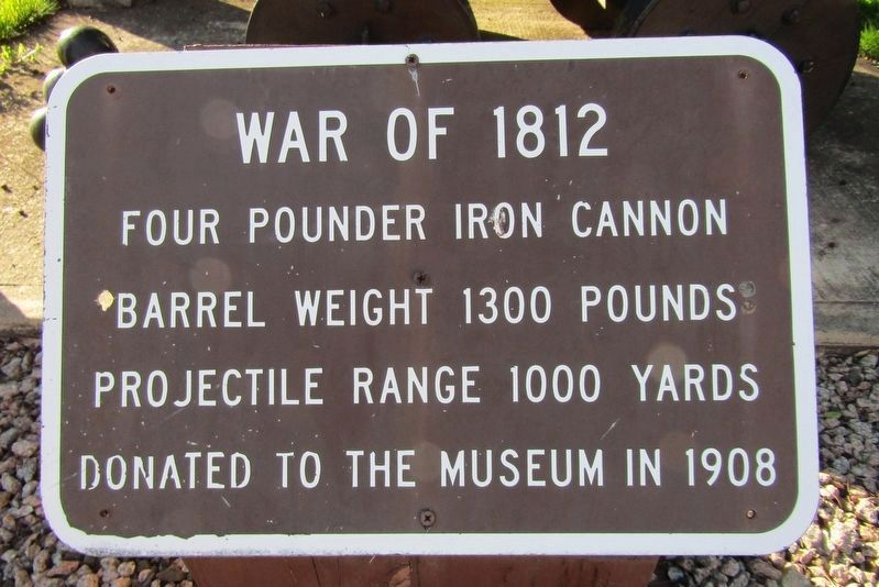 War of 1812 Cannon Marker image. Click for full size.
