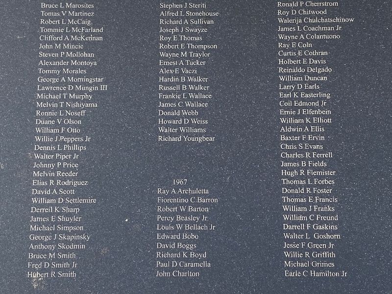 Dedicated to the 2/502 Troopers Killed-in-Action in Vietnam 1965 - 1972 Marker image. Click for full size.