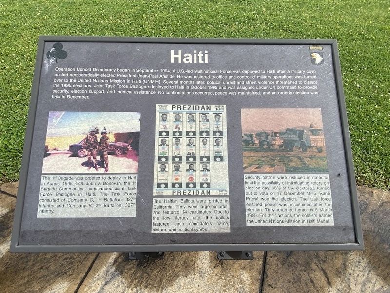Haiti Marker. Click for full size. Haiti Marker image. Click for full size.