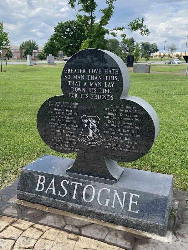 Bastogne Marker. Click for full size. Bastogne Marker image. Click for full size.