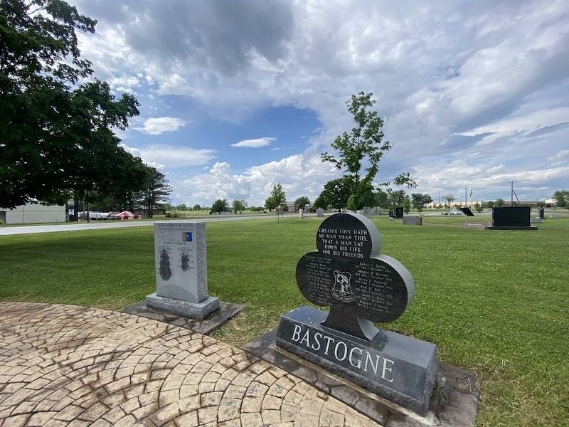 Bastogne Marker. Click for full size. Bastogne Marker image. Click for full size.