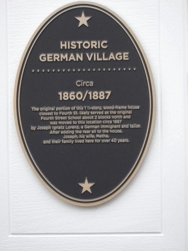 Historic German Village Marker image. Click for full size.