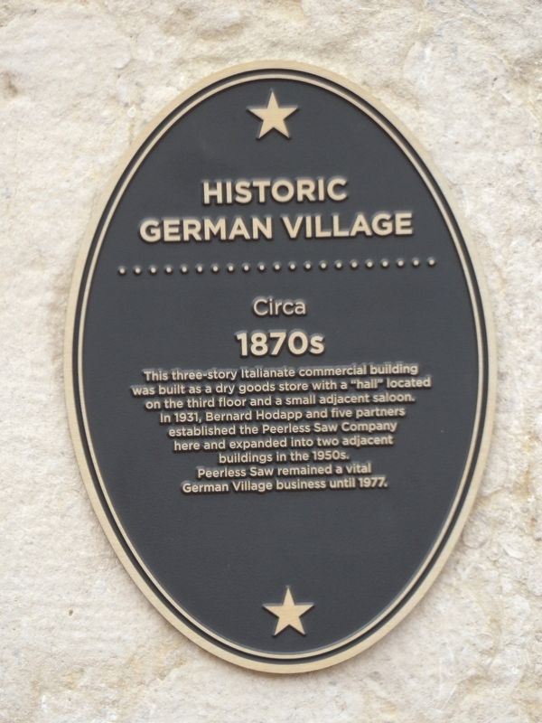 Historic German Village Marker image. Click for full size.