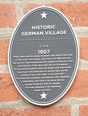 Historic German Village Marker. Click for full size. Historic German Village Marker image. Click for full size.