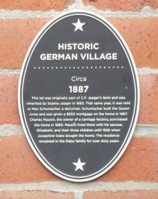 Historic German Village Marker. Click for full size. Historic German Village Marker image. Click for full size.