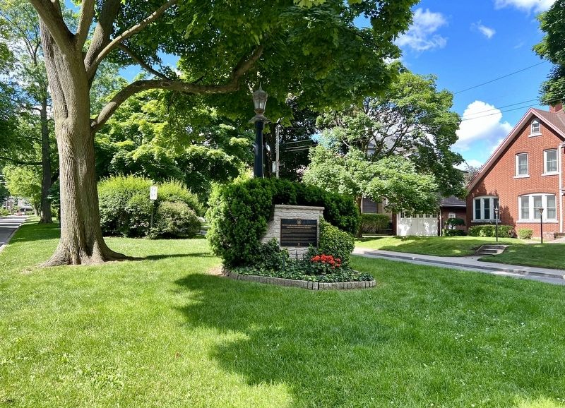 The St. Clair Avenue and St. Clair Boulevard Heritage Conservation District Marker. Click for full size. The St. Clair Avenue and St. Clair Boulevard Heritage Conservation District Marker image. Click for full size.