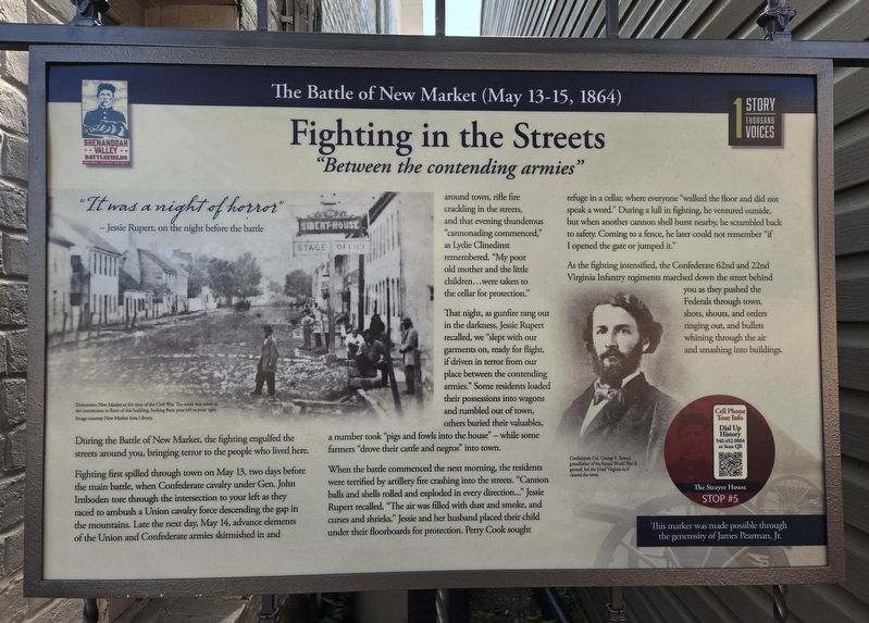 Fighting in the Streets Marker image. Click for full size.