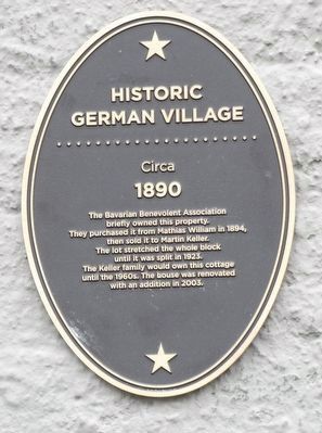 Historic German Village Marker image. Click for full size.