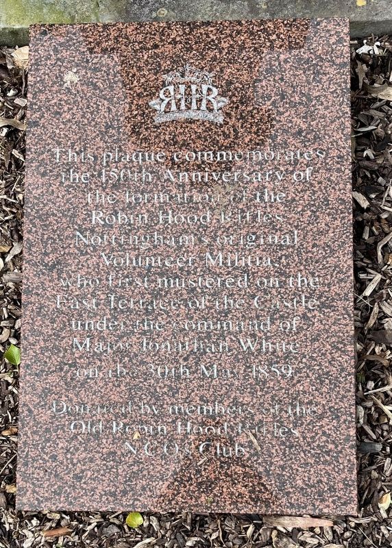 Robin Hood Rifles Marker. Click for full size. Robin Hood Rifles Marker image. Click for full size.