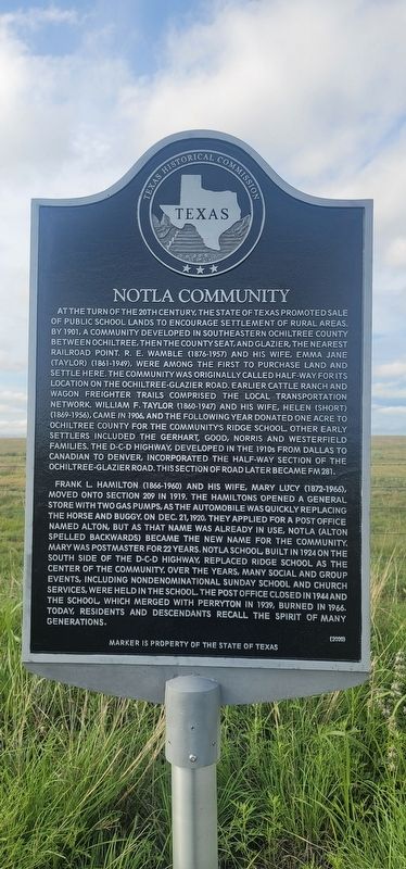 Notla Community Marker image. Click for full size.