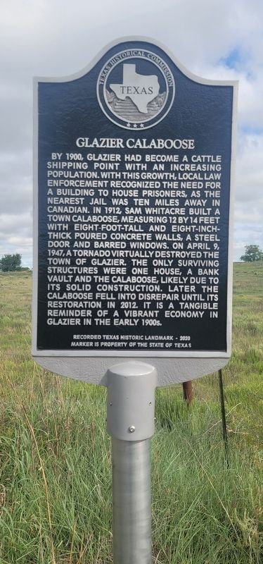 Glazier calaboose Marker image. Click for full size.