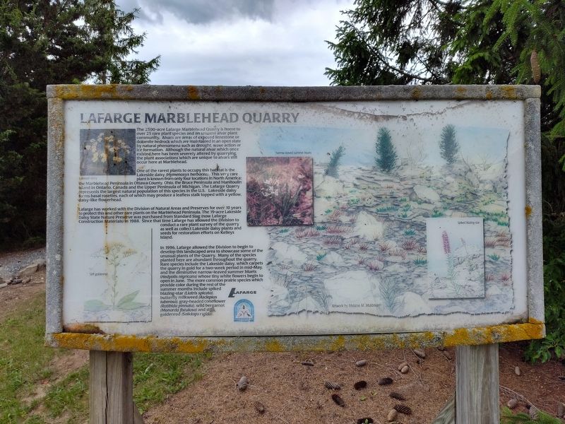 Lafarge Marblehead Quarry Marker image. Click for full size.