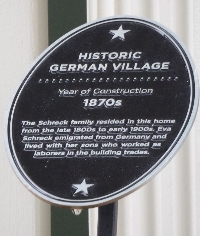 Historic German Village Marker. Click for full size. Historic German Village Marker image. Click for full size.