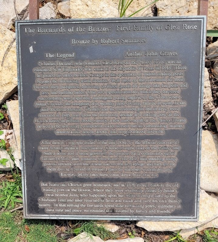 The Barnards of the Brazos Marker. Click for full size. The Barnards of the Brazos Marker image. Click for full size.