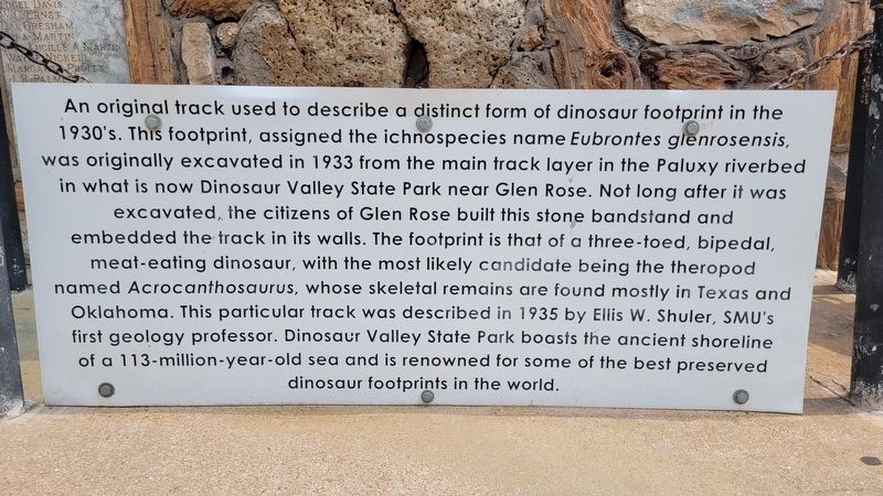 Dinosaur Footprint Marker image. Click for full size.