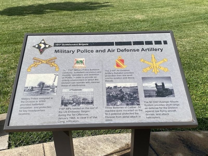 101st Sustainment Brigade Marker image. Click for full size.