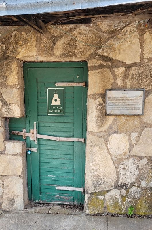 The entrance to the Ice House and Marker. Click for full size. The entrance to the Ice House and Marker image. Click for full size.