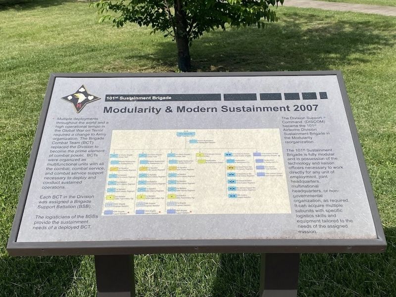 101st Sustainment Brigade Marker image. Click for full size.
