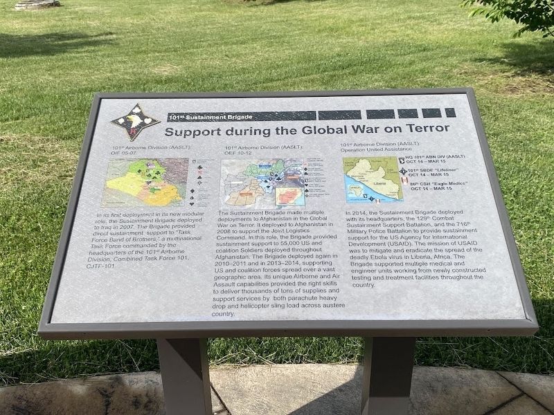101st Sustainment Brigade Marker image. Click for full size.