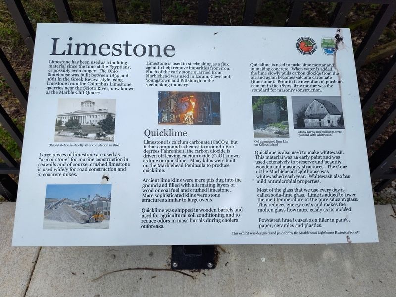 Limestone Marker. Click for full size. Limestone Marker image. Click for full size.