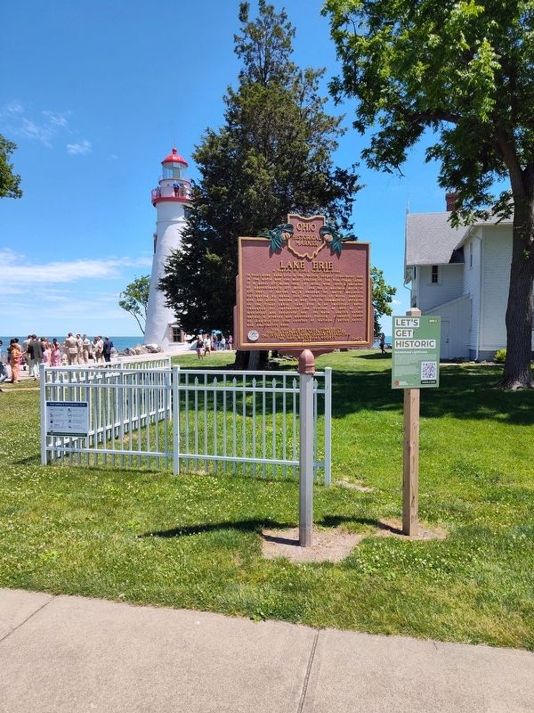 Marblehead Lighthouse Marker. Click for full size. Marblehead Lighthouse Marker image. Click for full size.