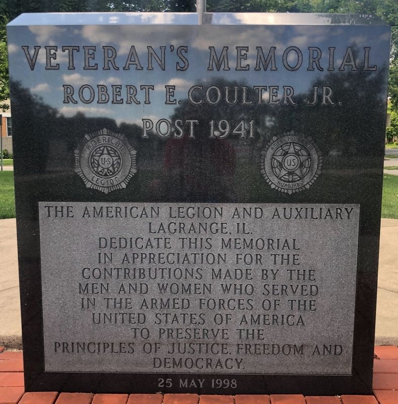 Veteran's Memorial Marker, Side One image. Click for full size.