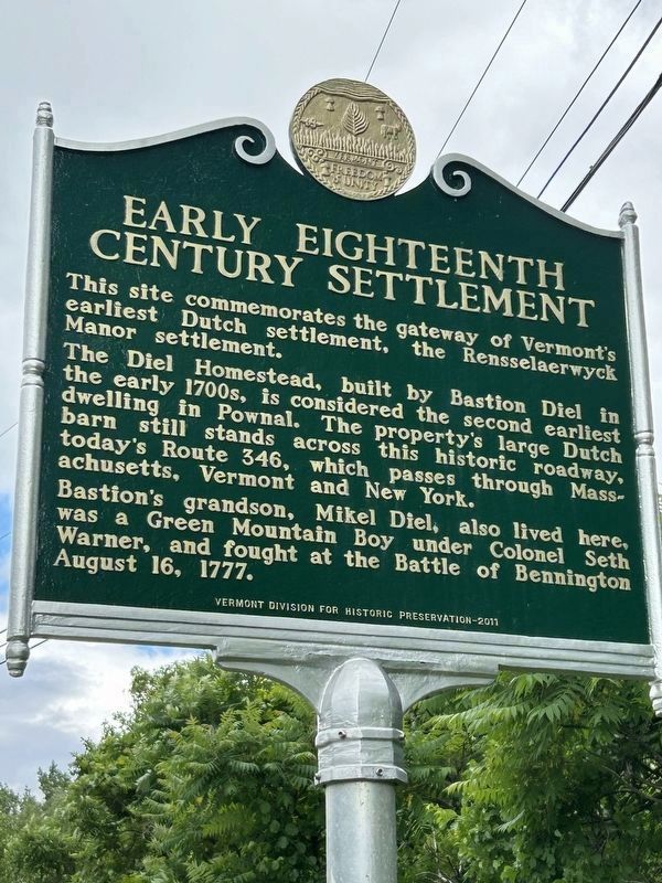 Early Eighteenth Century Settlement Marker. Click for full size. Early Eighteenth Century Settlement Marker image. Click for full size.