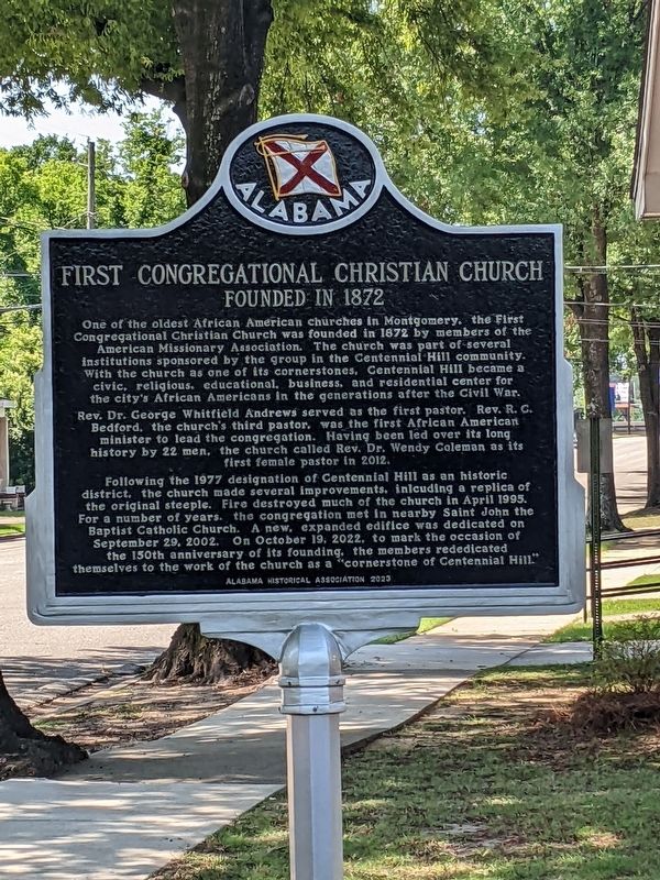 First Congregational Christian Church Marker image. Click for full size.