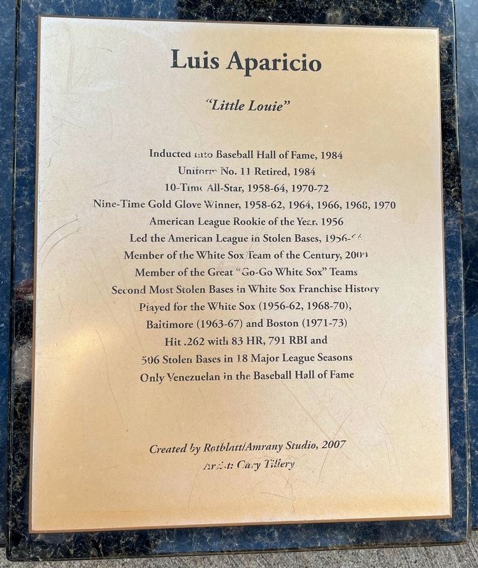 Luis Aparicio Marker image. Click for full size.