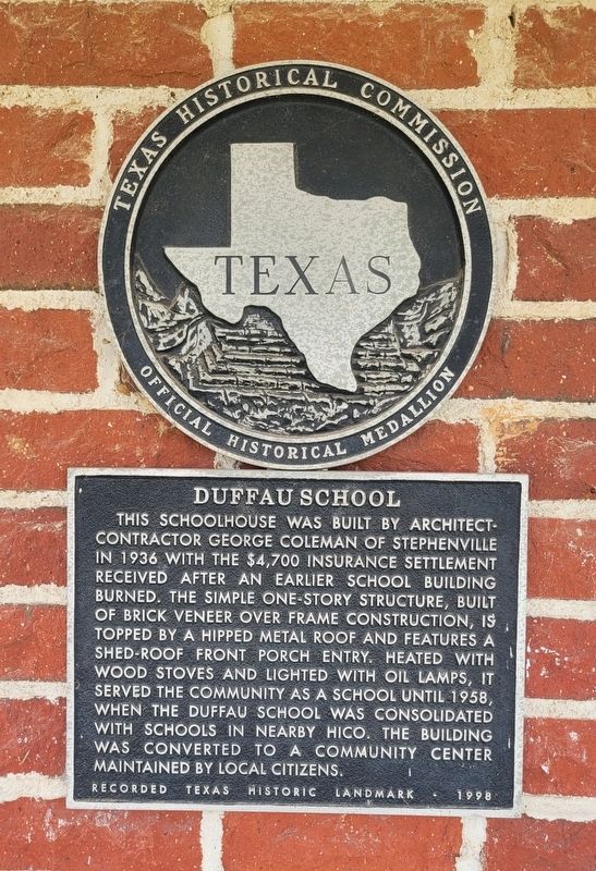 Duffau School Marker image. Click for full size.
