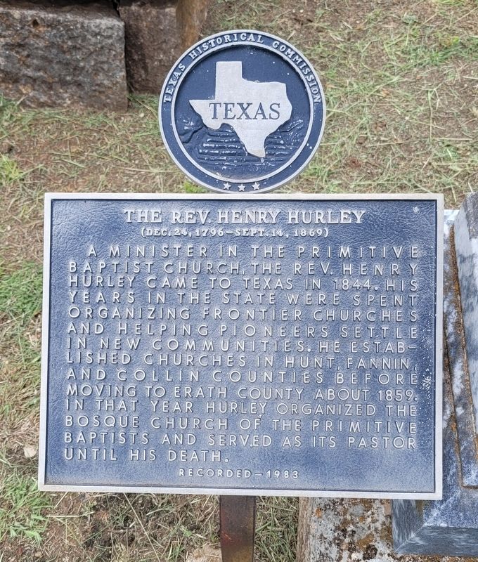 The Rev. Henry Hurley Marker image. Click for full size.