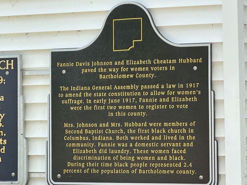 Second Baptist Church Marker image. Click for full size.