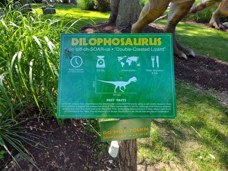 Dilophosaurus Marker. Click for full size. Dilophosaurus Marker image. Click for full size.