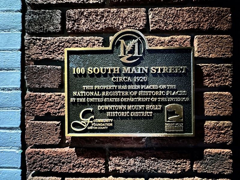 100 South Main Street Marker. Click for full size. 100 South Main Street Marker image. Click for full size.