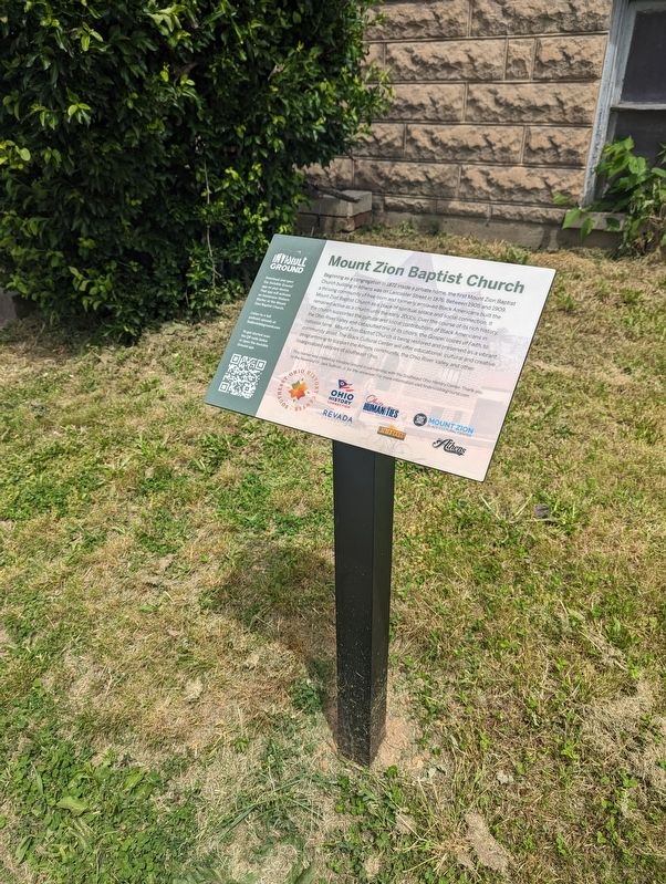 Mount Zion Baptist Church Marker. Click for full size. Mount Zion Baptist Church Marker image. Click for full size.