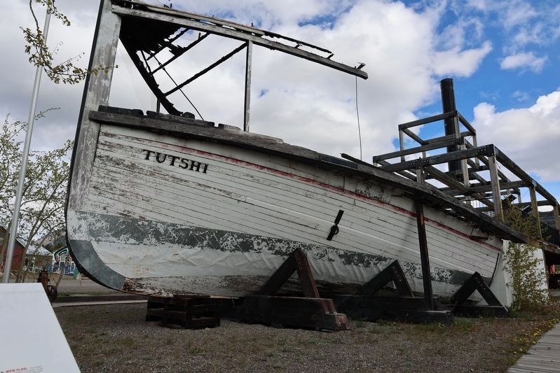Restoration of the "SS Tutshi" Marker. Click for full size. Restoration of the "SS Tutshi" Marker image. Click for full size.