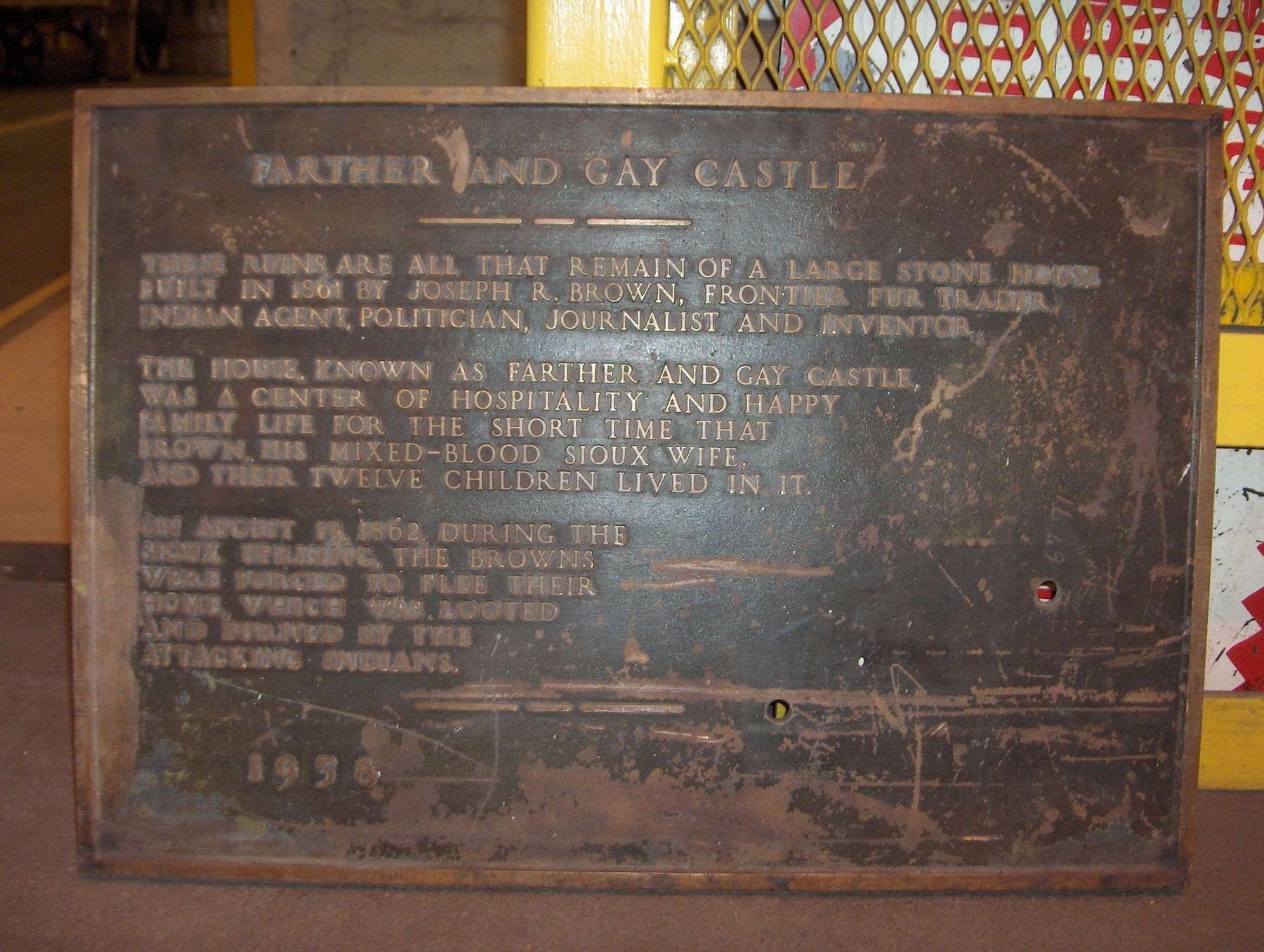 Farther and Gay Castle Marker. Click for full size. Farther and Gay Castle Marker image. Click for full size.