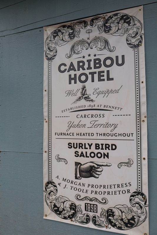 Caribou Hotel Historic Site Marker. Click for full size. Caribou Hotel Historic Site Marker image. Click for full size.