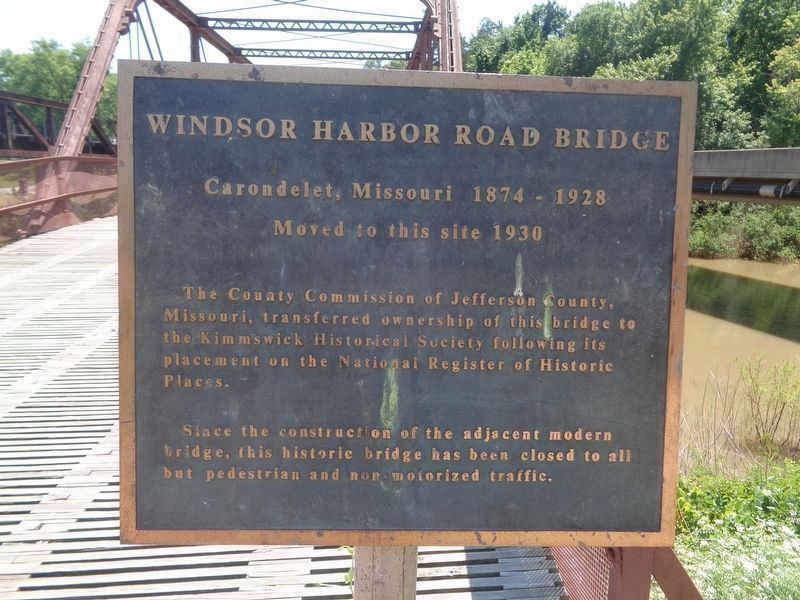 Windsor Harbor Road Bridge Marker. Click for full size. Windsor Harbor Road Bridge Marker image. Click for full size.