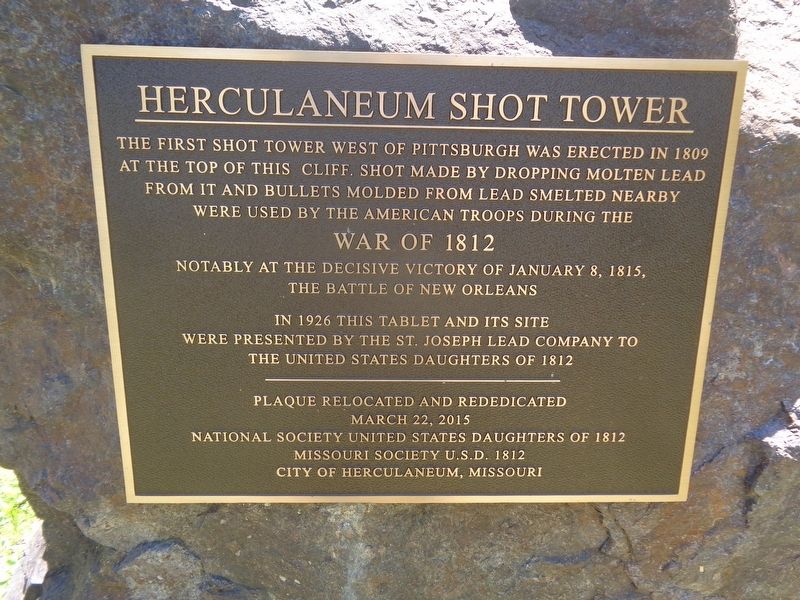 Herculaneum Shot Tower Marker image. Click for full size.