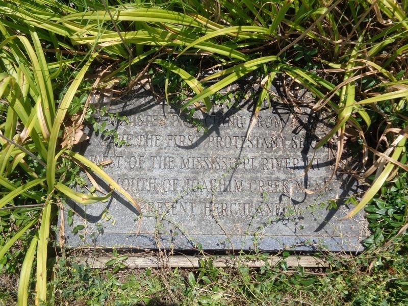 First Protestant Sermon West of the Mississippi River Marker image. Click for full size.